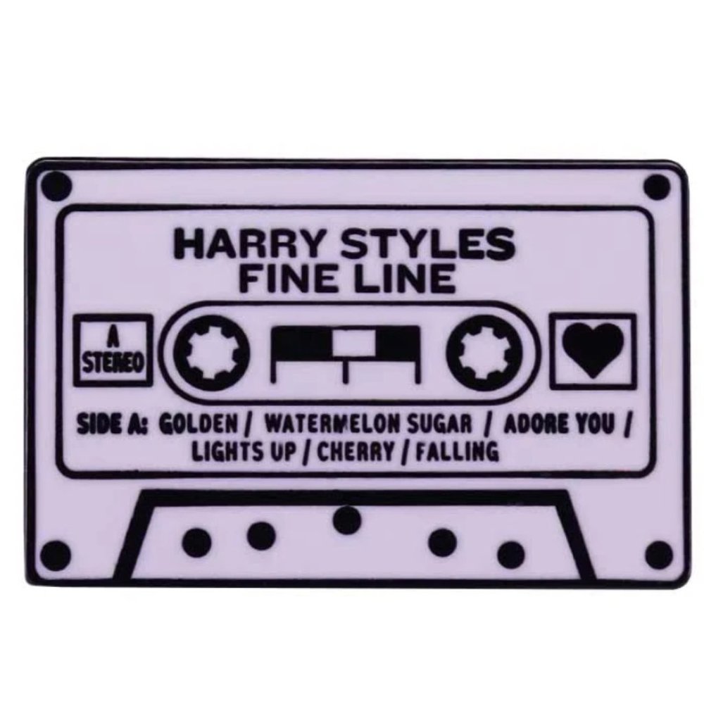 Harry Styles Fine Line Cassette Tape Enamel Pin
